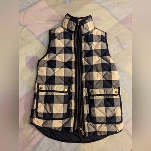 J. Crew Women’s Plaid Puffer Vest